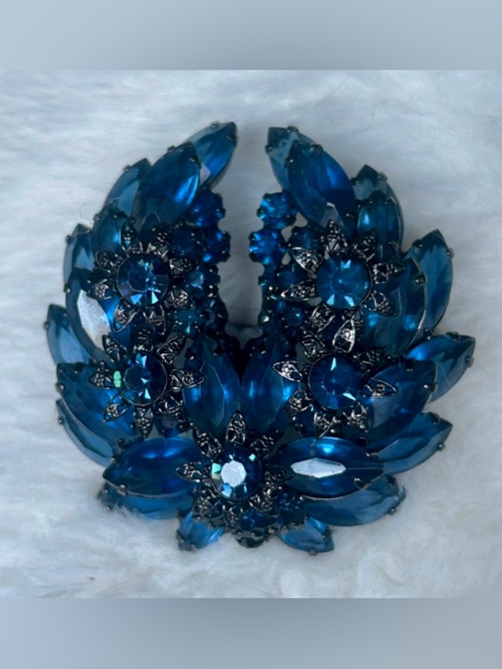 DO NOT BUY HOLD FOR SUNNYBEAR  DeLizza & Elster (Juliana) Cobalt Blue Crystal - Picture 7 of 15